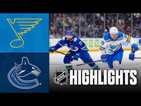 NHL : Les Blues refroidissent Vancouver YouTube Video