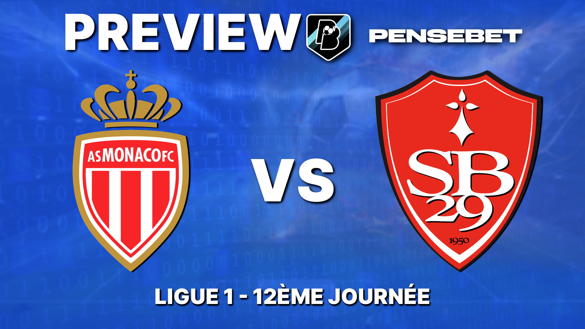 Monaco / Brest en Ligue 1 – Preview efficace : les 8 points à savoir avant ce soir !