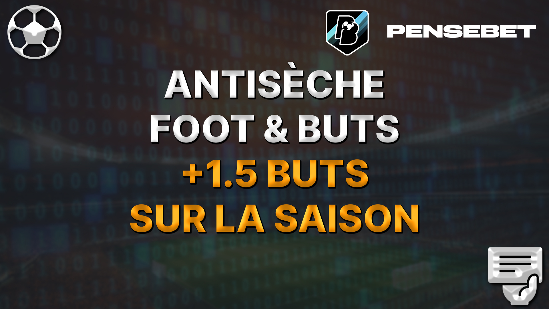 Antisèche FOOT efficace : Over 1.5 buts – Stat’ sur la saison – 21/11/2024