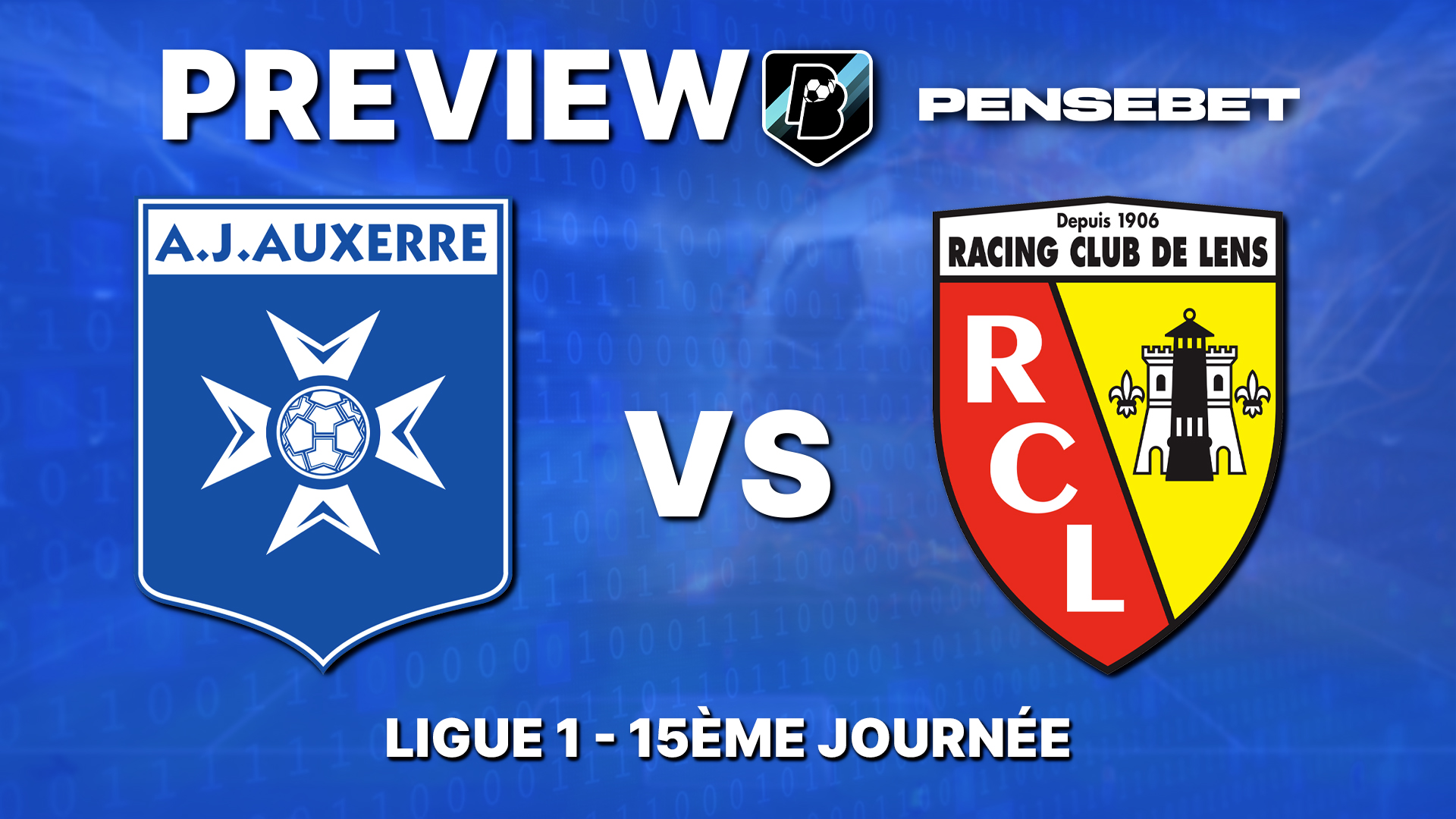 Auxerre / Lens en Ligue 1 – Preview efficace et Prono : les 5 points à savoir avant le match !