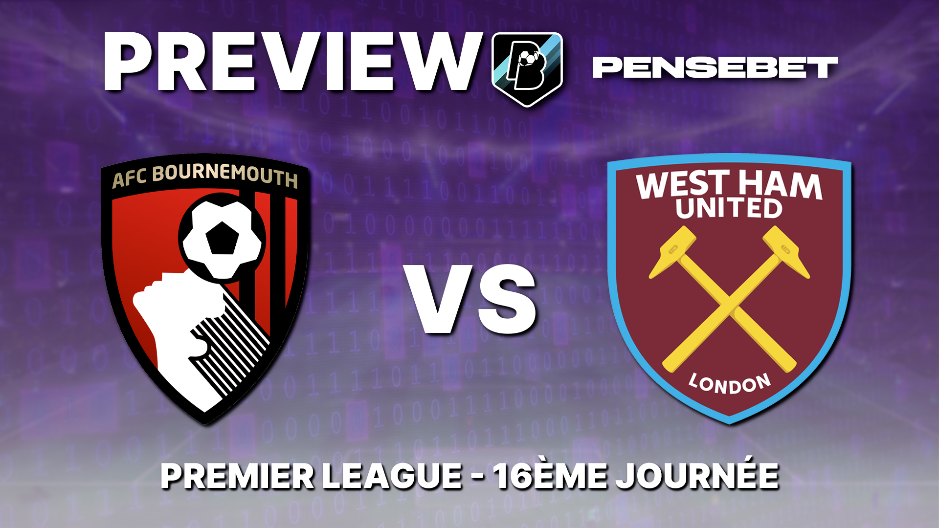 Bournemouth / West Ham en EPL – Preview efficace et Prono : les 5 points à savoir !