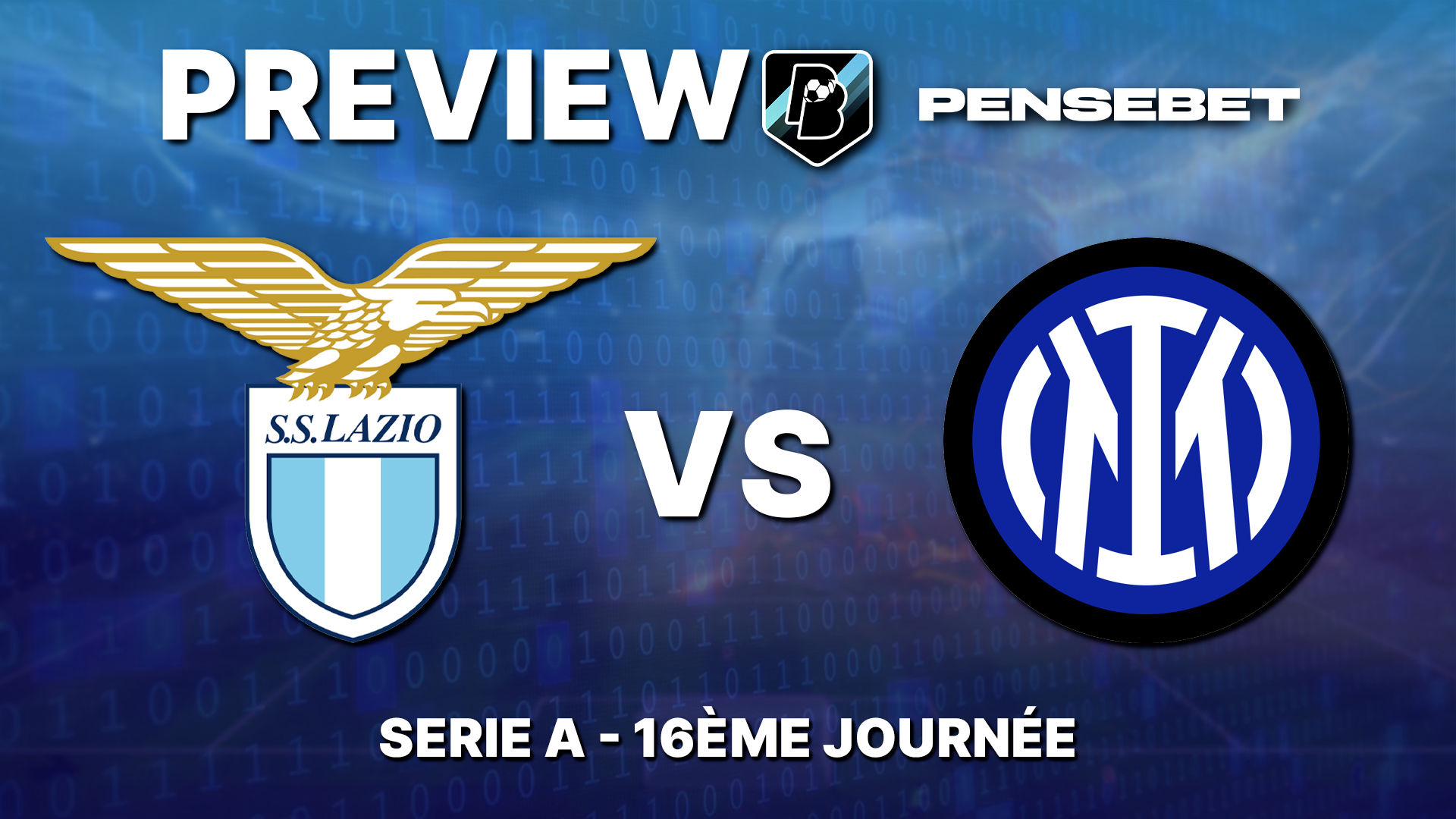 Lazio / Inter en Serie A – Preview efficace et Prono : les 5 points à savoir avant le match !