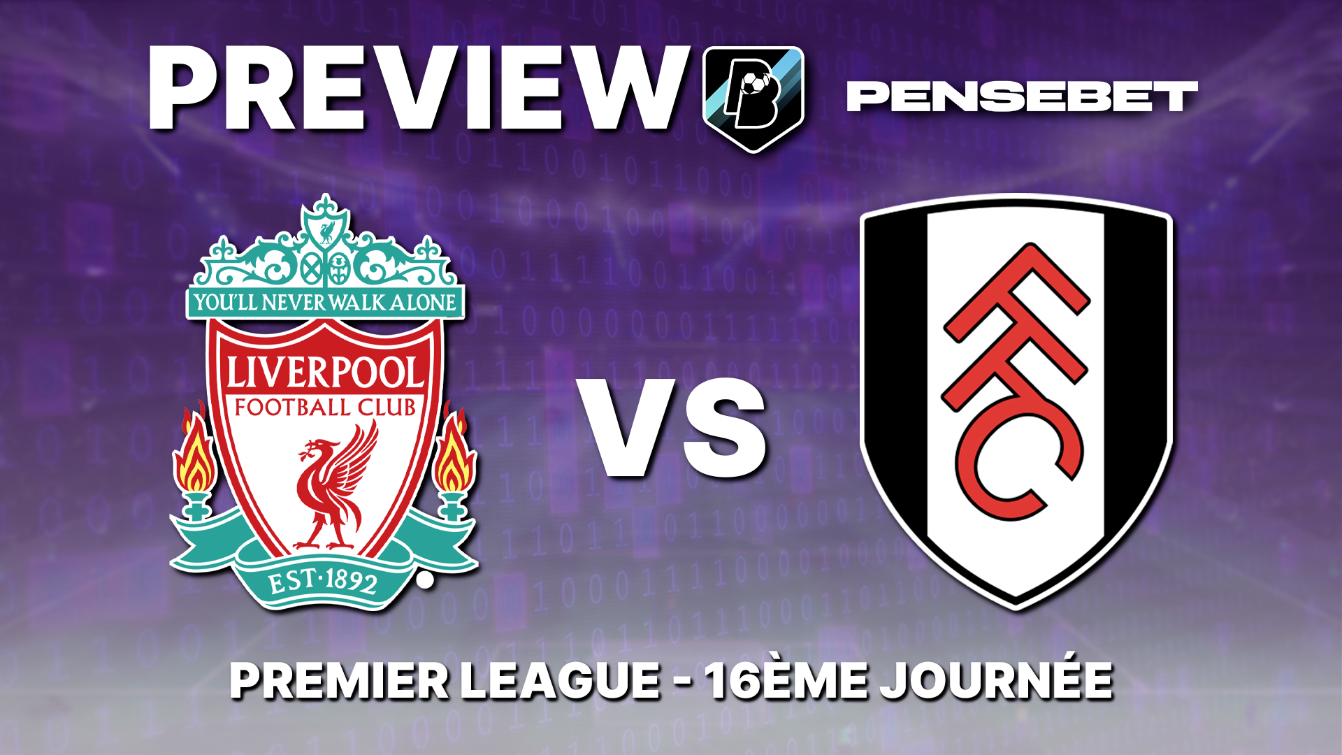 Liverpool / Fulham en Premier League – Preview efficace et Prono : les 5 points à savoir avant le match !