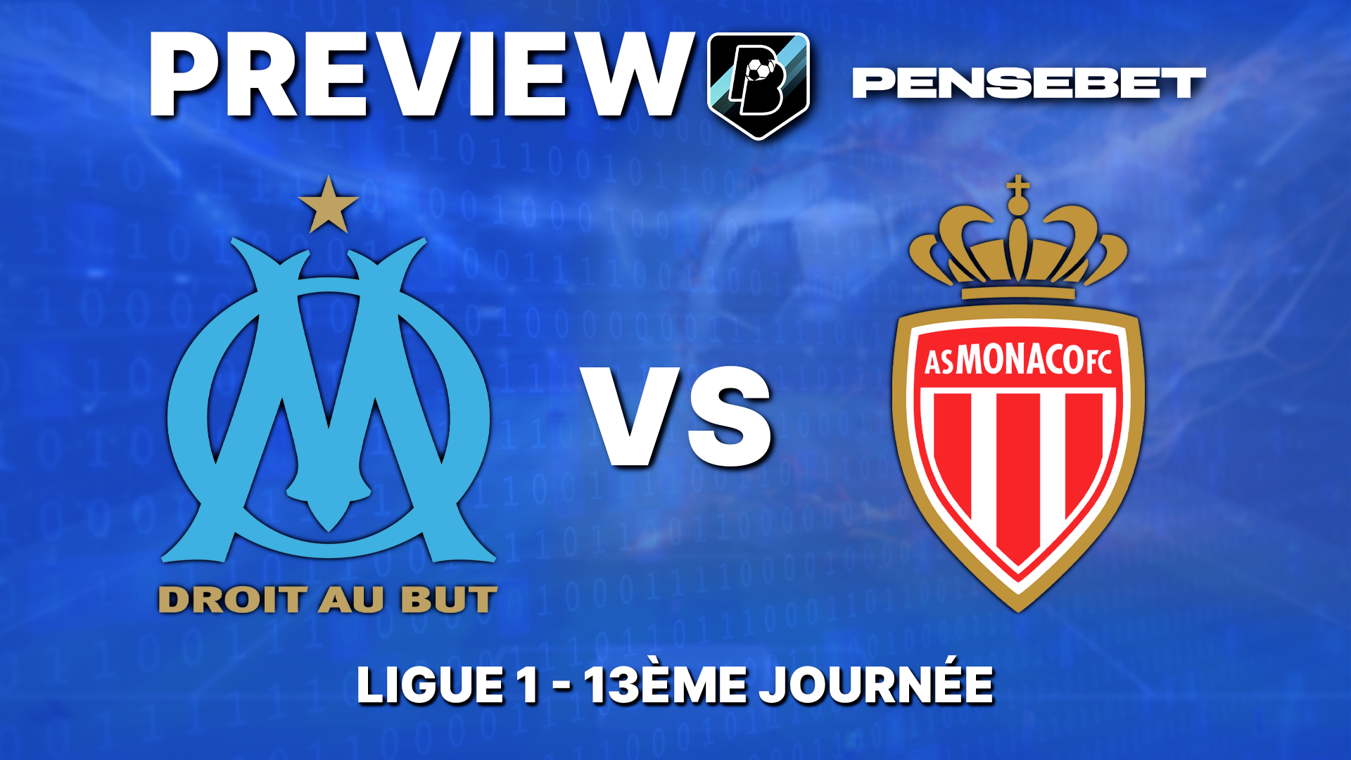 OM / Monaco en Ligue 1 – Preview efficace et Prono : les 6 points à savoir avant ce soir !