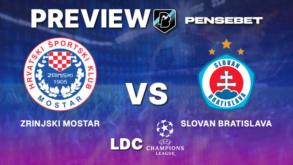 UEFA Champions League : Zrinjski vs Slovan Bratislava – Pronostic Gratuit et prédictions