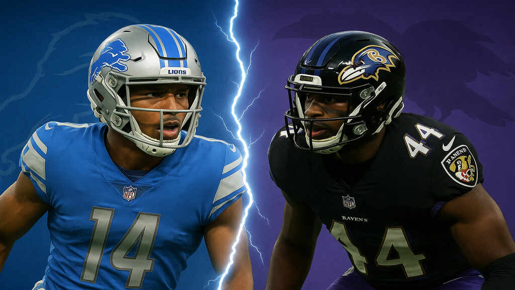 Nfl duel semaine Week 3 Amon-Ra St. Brown vs Marlon Humphrey Detroit Lions Baltimore Ravans