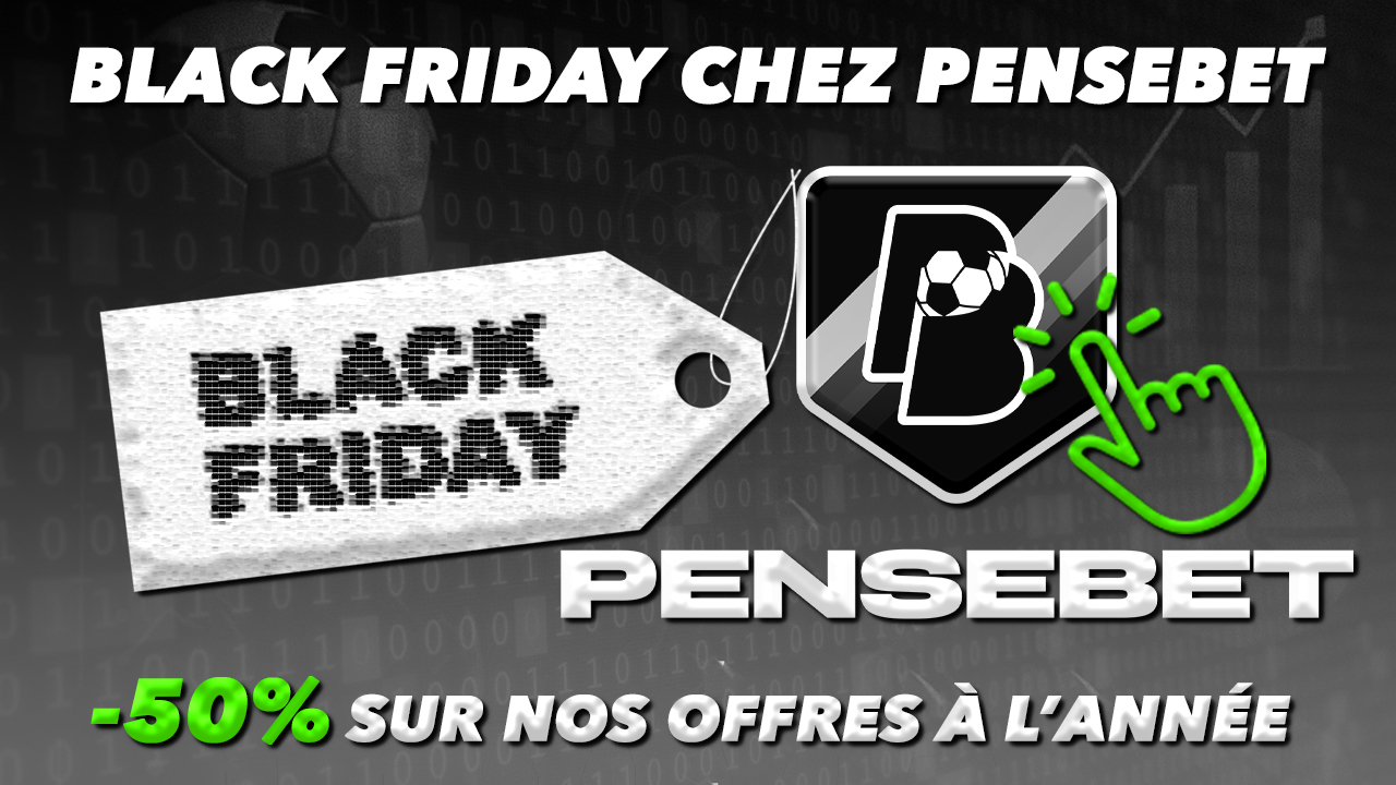 Forfaits Le Black Friday, c'est aussi chez PenseBet : -50% sur nos offres annuelles !
