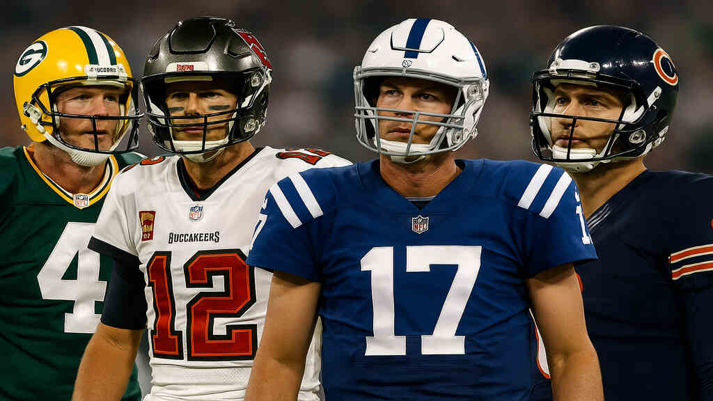 NFL QB Comeback Rivers Brady Favre foot us football américain