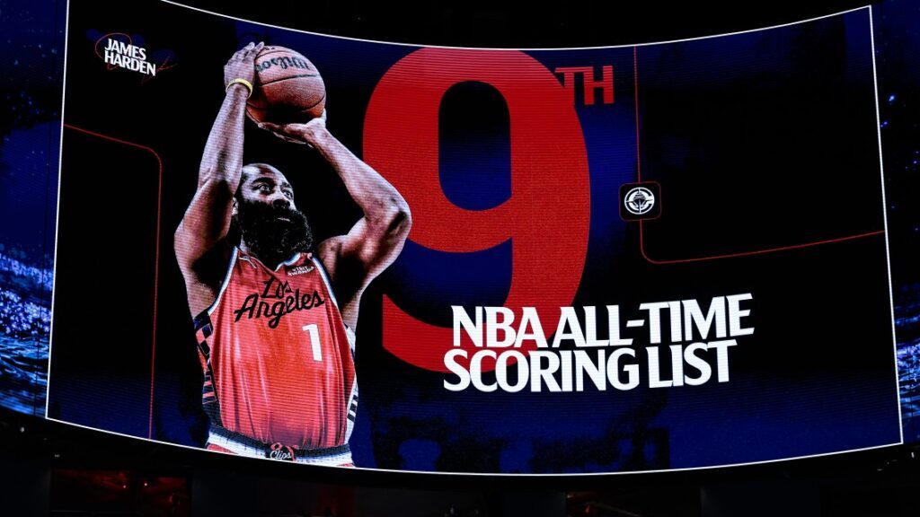 NBA : James Harden dépasse Shaquille O’Neal et illumine les Clippers face aux Hornets