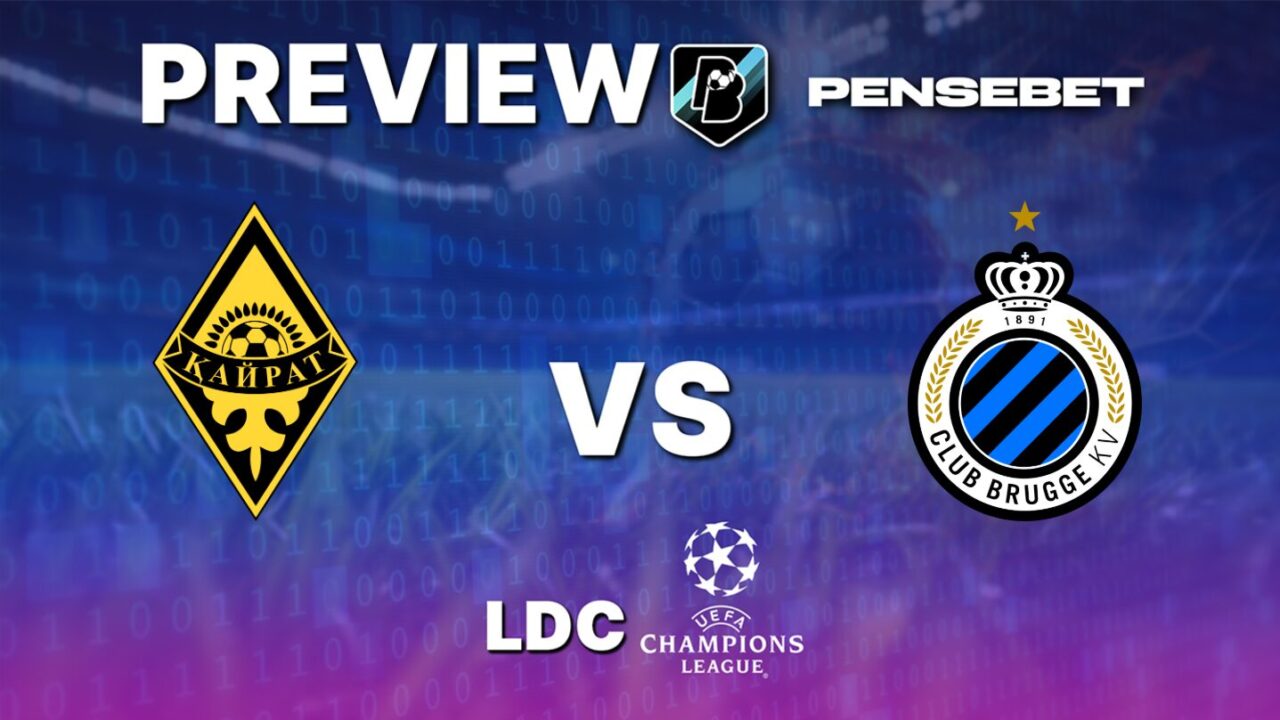 Kairat Almaty vs Club Bruges– Pronostic Foot gratuit et prédictions – Ligue des Champions – 20/01/2026