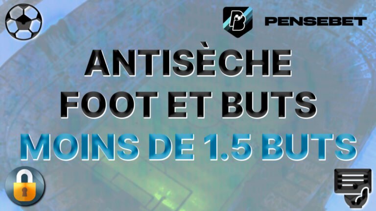 Antisèche FOOT pour vos pronos - MOINS de 1.5 buts du 18-09-2026 antisèche moins de 1.5 buts pronos paris sportifs pronostics foot
