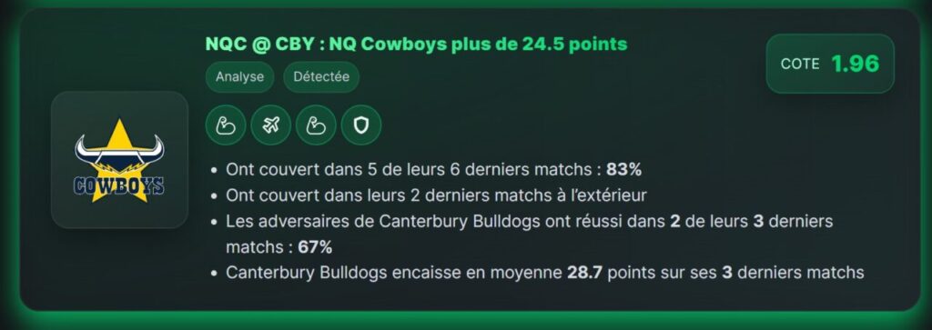 Bulldogs vs Cowboys