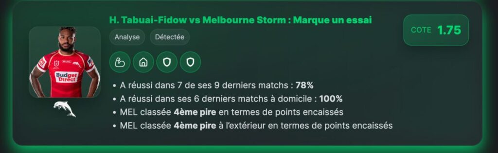 Dolphins vs Storm