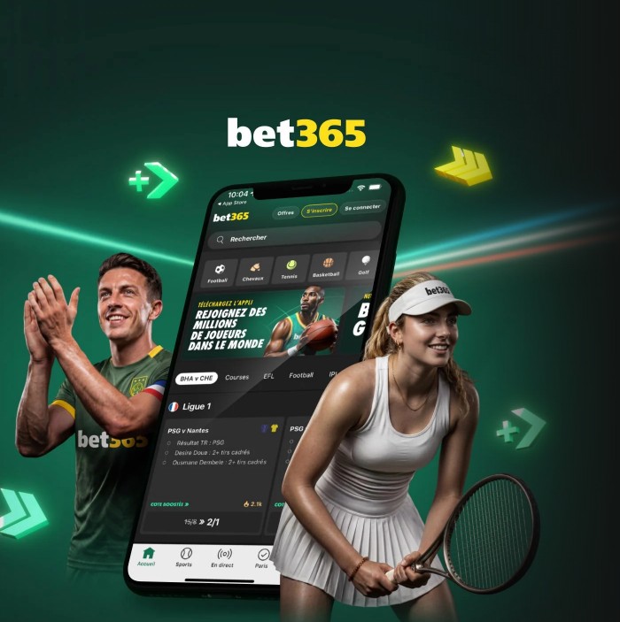 bet365 : la page d'accueil du site se dévoile