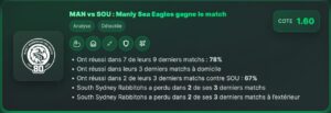 Sea Eagles vs Rabbitohs - Pronostic NRL - 04/06/2026 Tendance PenseBet