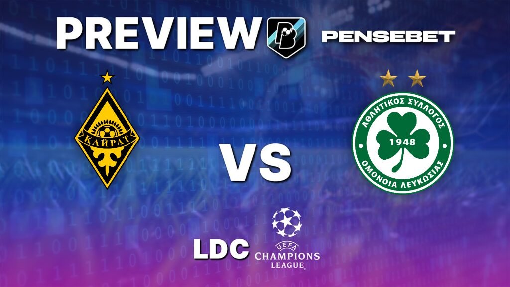 Kairat Almaty vs Omonia Nicosie - Pronostic Gratuit Ligue des Champions – 29/07/2026 Kairat Almaty vs Omonia Nicosie - Pronostic Gratuit Ligue des Champions – 29/07/2026