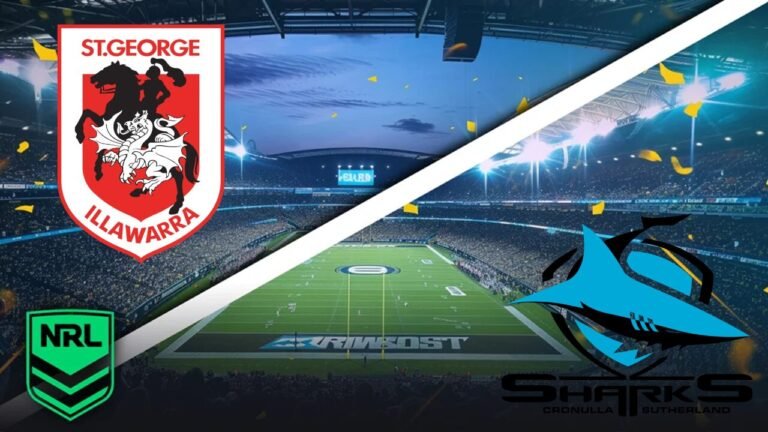 Dragons vs Sharks – Pronostic Gratuit NRL – 09/08/2026