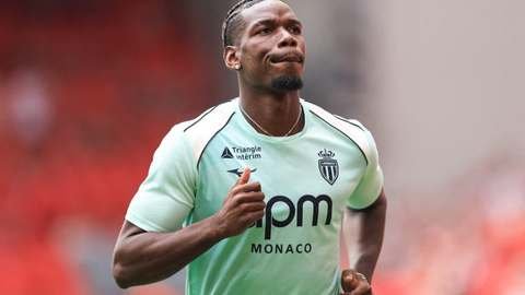 Paul Pogba lors d'un entraînement avec l'AS Monaco avant son départ officialisé
