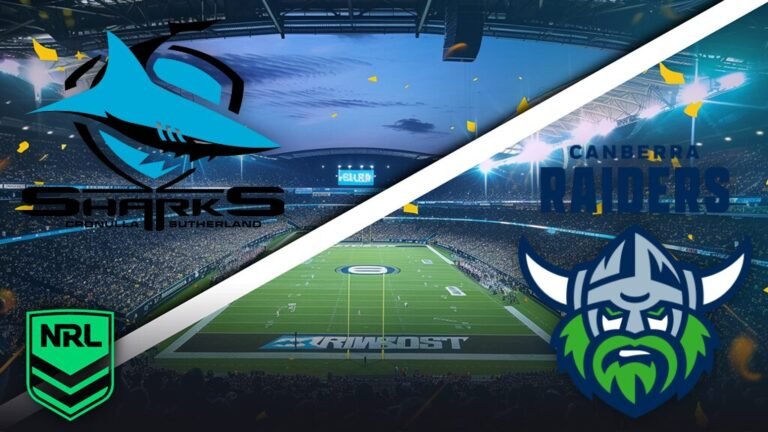 Sharks vs Raiders – Pronostic Gratuit NRL – 15/08/2026