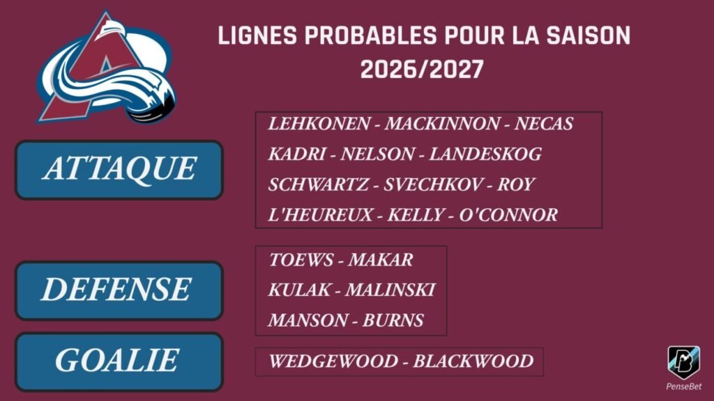 NHL Jour 31 - Colorado Avalanche - La meilleure saison qui ne suffit pas