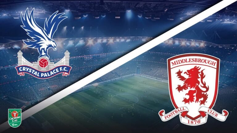 Crystal Palace vs Middlesbrough – Pronostic Gratuit EFL Cup – 08/09/2026