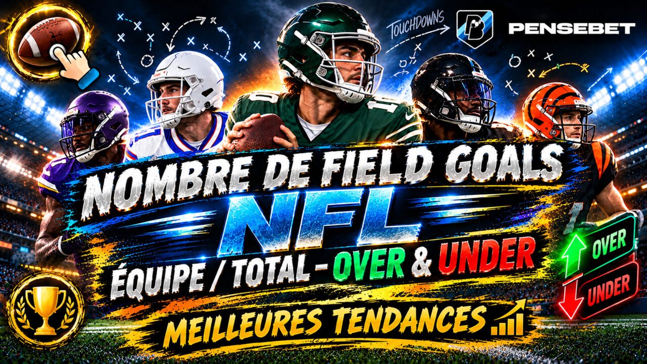 Les meilleures tendances NFL nombre de field goals du 08-10-2026 Les meilleures tendances NFL nombre de field goals du 08-10-2026