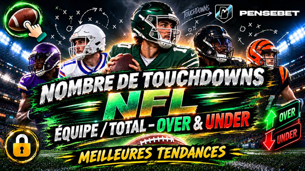 Les meilleures tendances NFL nombre de touchdowns du 08-10-2026