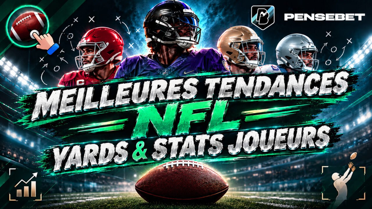 Les meilleures tendances NFL joueurs yards (réception, course, passe) du 03-10-2026 Les meilleures tendances NFL joueurs yards (réception, course, passe) du 03-10-2026