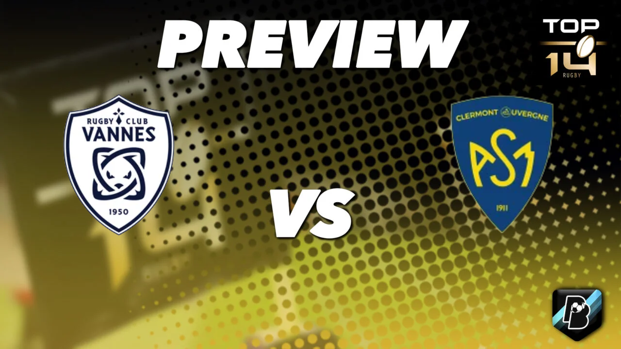 Pronostic RC Vannes vs ASM Clermont Top 14